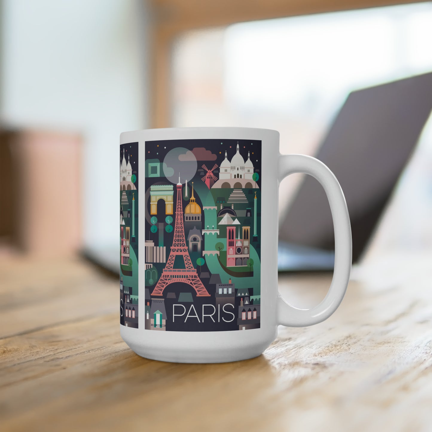 Tasse en céramique Paris 11oz ou 15oz 