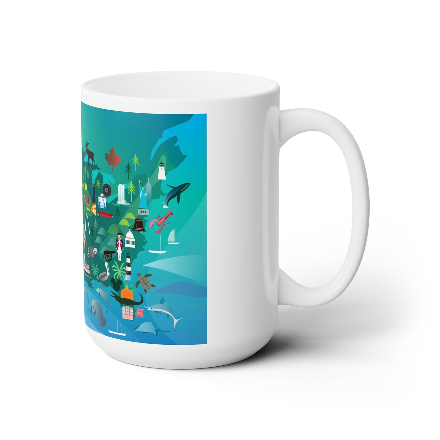 Tasse en céramique USA 11oz ou 15oz 