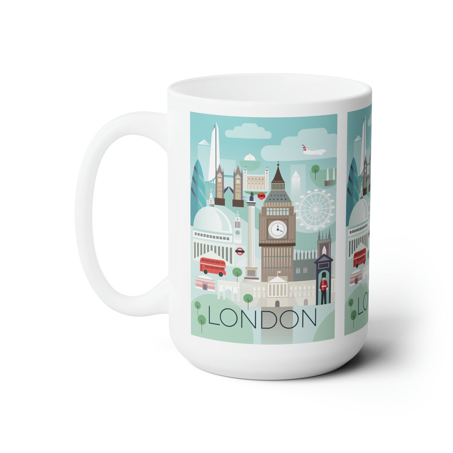 Tasse en céramique de Londres 11oz ou 15oz