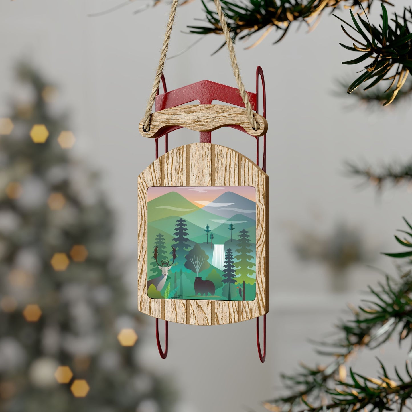 Great Smoky Mountains National Park Sled Ornament