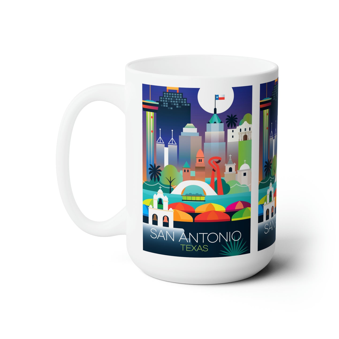 Tasse en céramique San Antonio 11oz ou 15oz