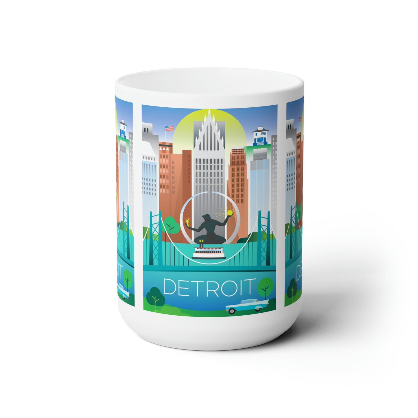 Tasse en céramique Detroit 11oz ou 15oz