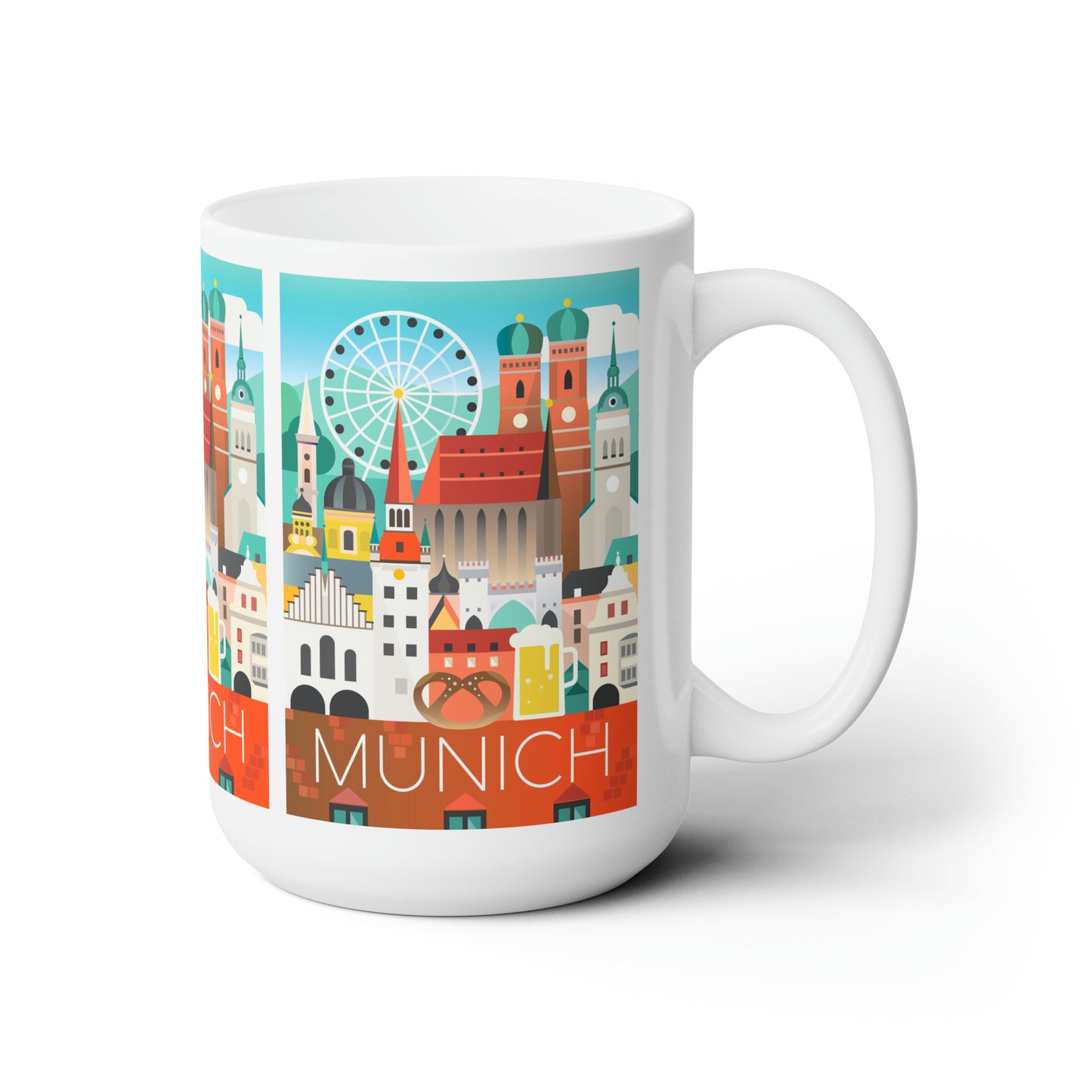 Tasse en céramique Munich 11oz ou 15oz 