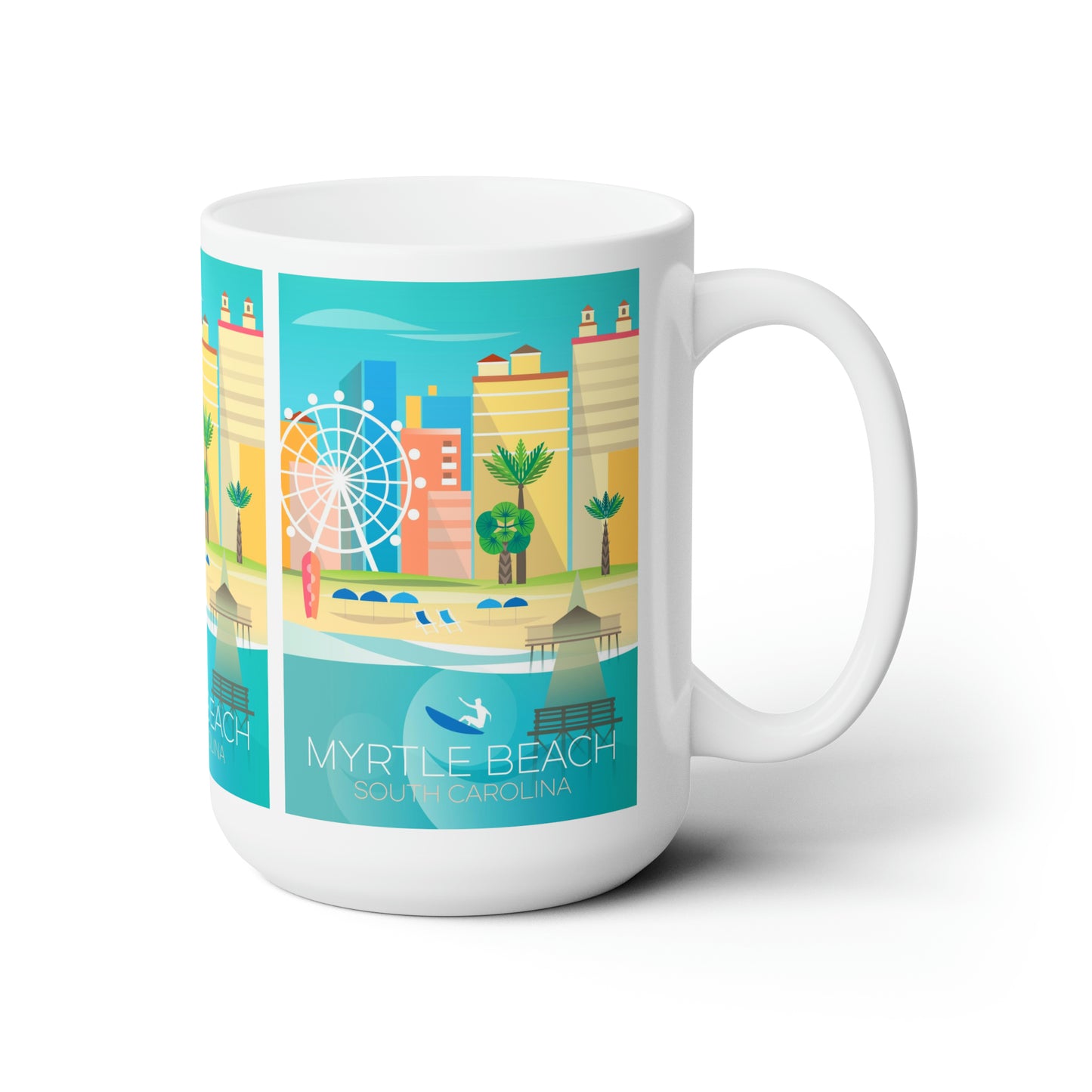 Tasse en céramique Myrtle Beach 11oz ou 15oz 