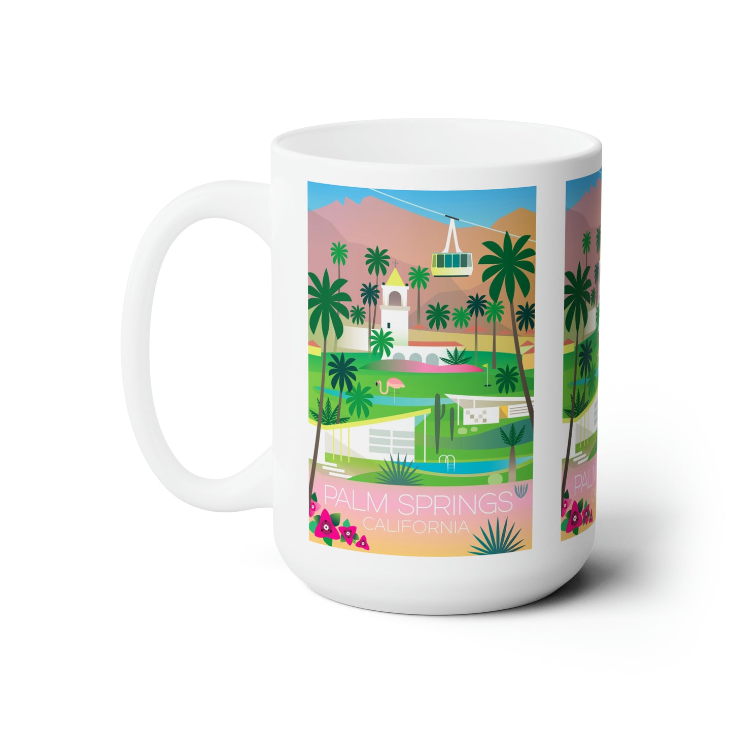 Tasse en céramique Palm Springs 11oz ou 15oz 