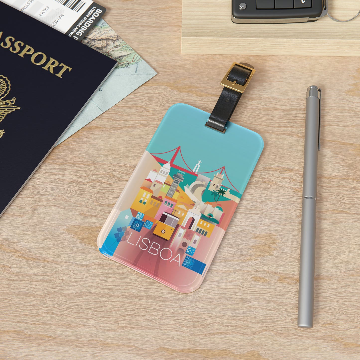 Lisbon Luggage Tag