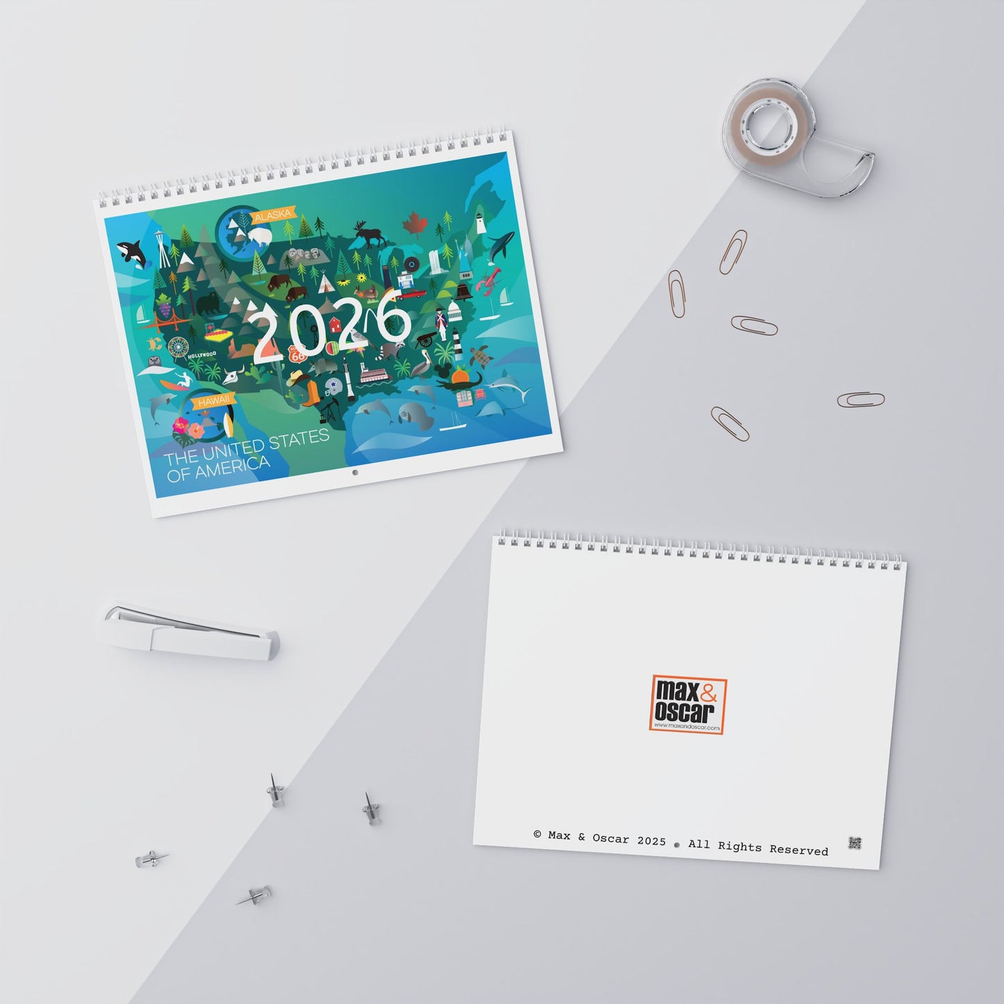 2026  USA City Prints Wall Calendar