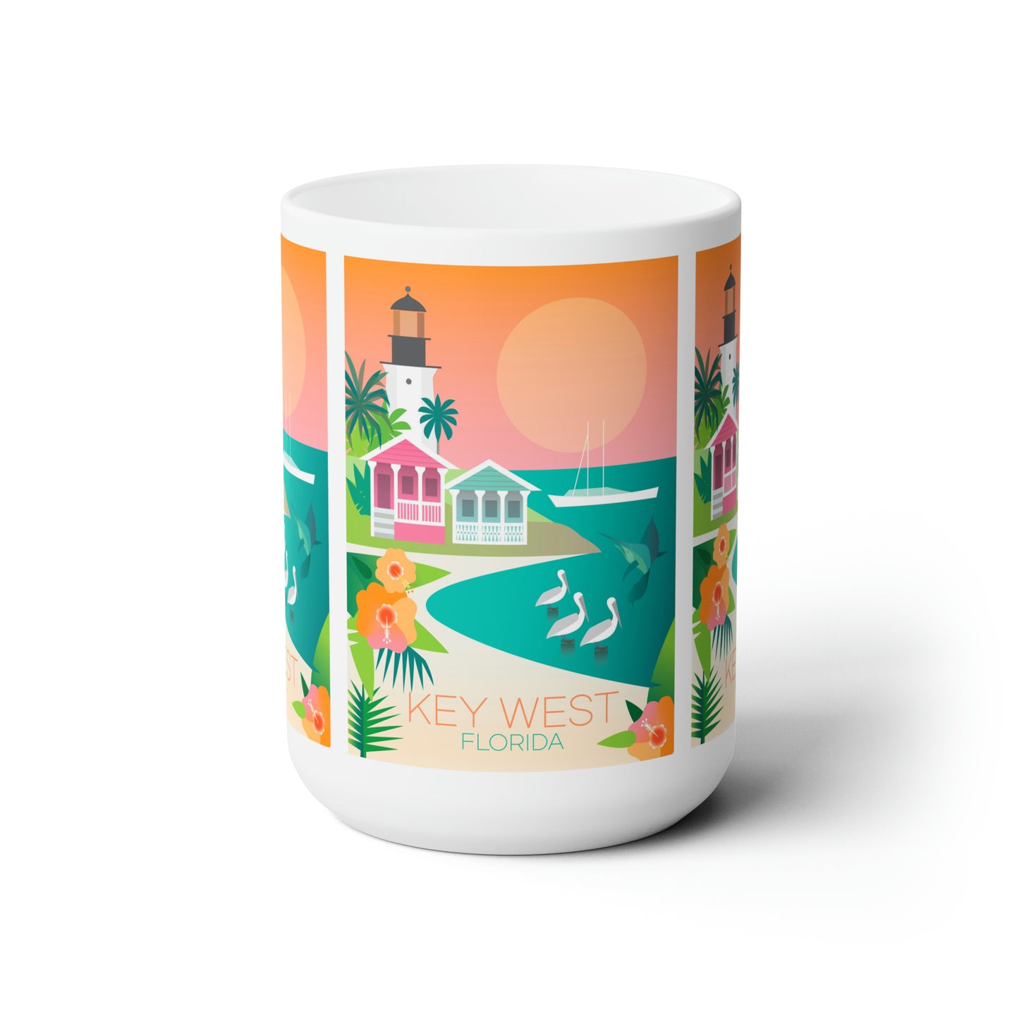 Key West Ceramic Mug 11oz or 15oz