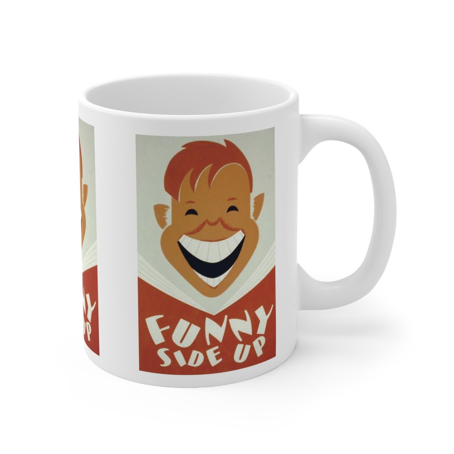 ROADSIDE MUGS – Funny Side Up WPA Keramiktasse, 325 ml