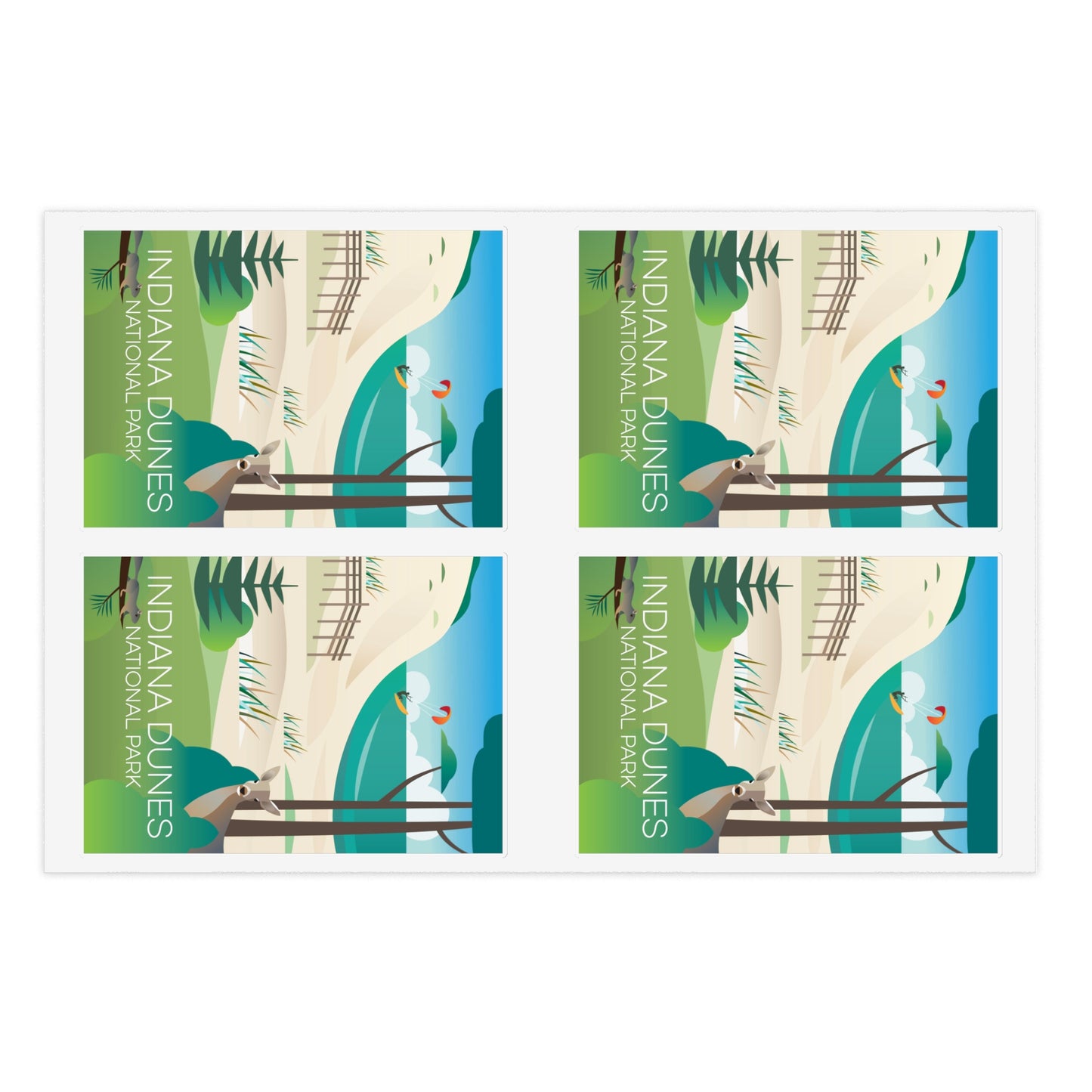 Indiana Dunes National Park Sticker Sheet