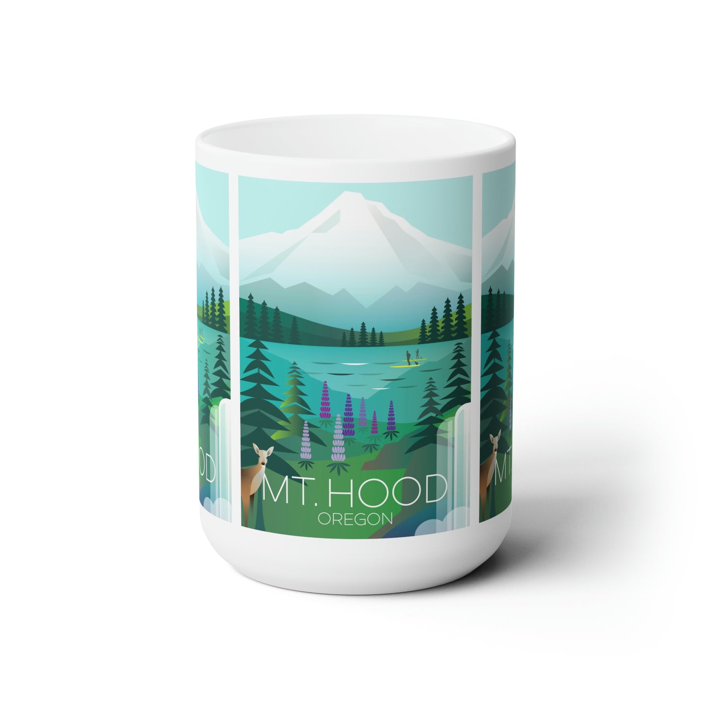 Tasse en céramique Mount Hood 11oz ou 15oz 