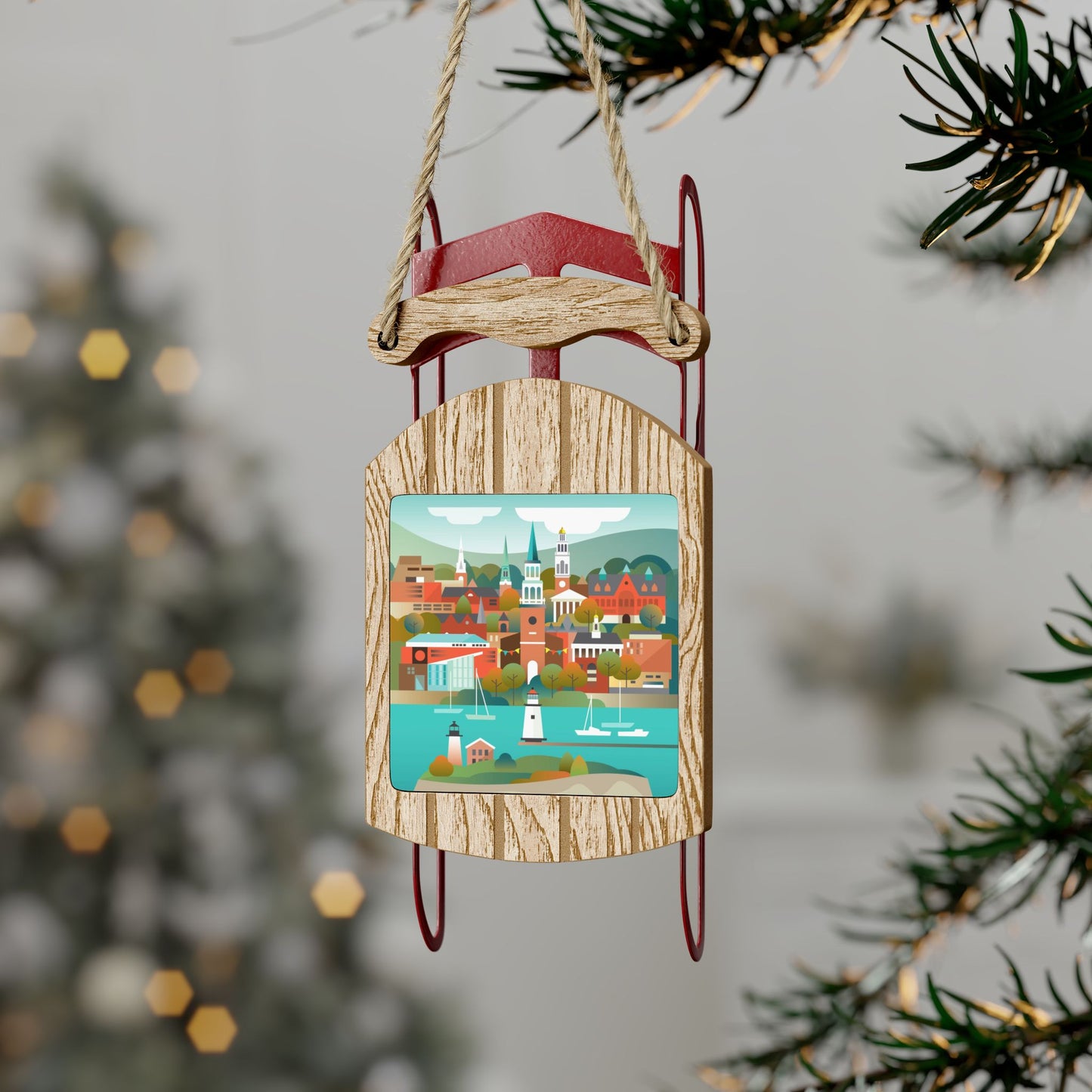 Burlington Sled Ornament