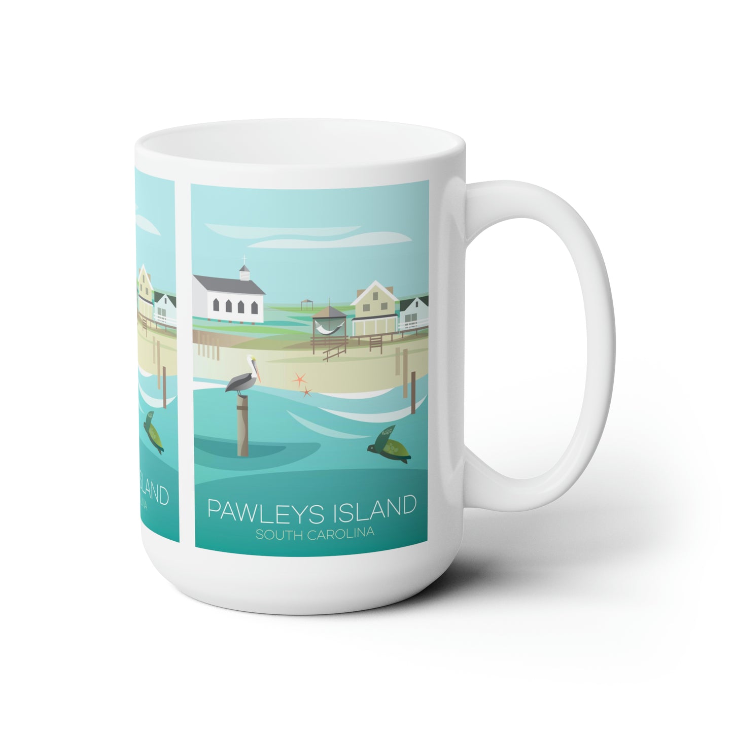 Pawleys Island Tasse en céramique 11oz ou 15oz 