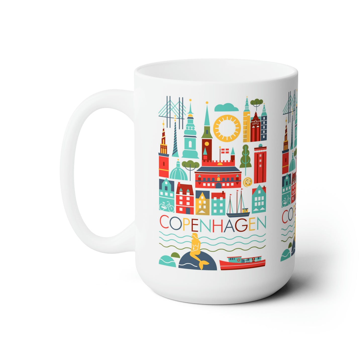 Copenhagen Scandi Keramiktasse 11oz oder 15oz 