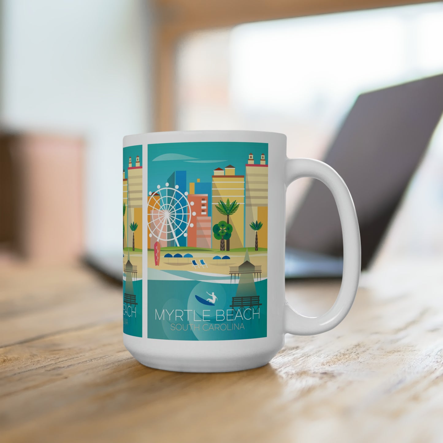 Tasse en céramique Myrtle Beach 11oz ou 15oz 