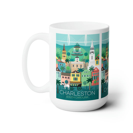 Tasse en céramique Charleston 11oz ou 15oz 