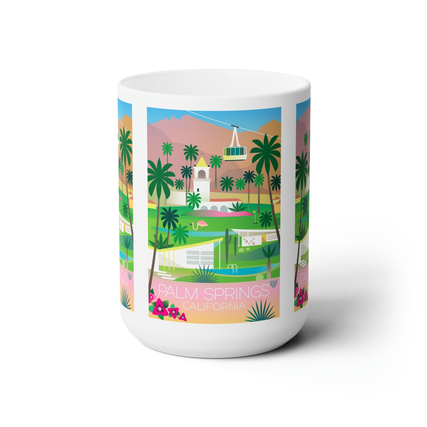 Tasse en céramique Palm Springs 11oz ou 15oz 