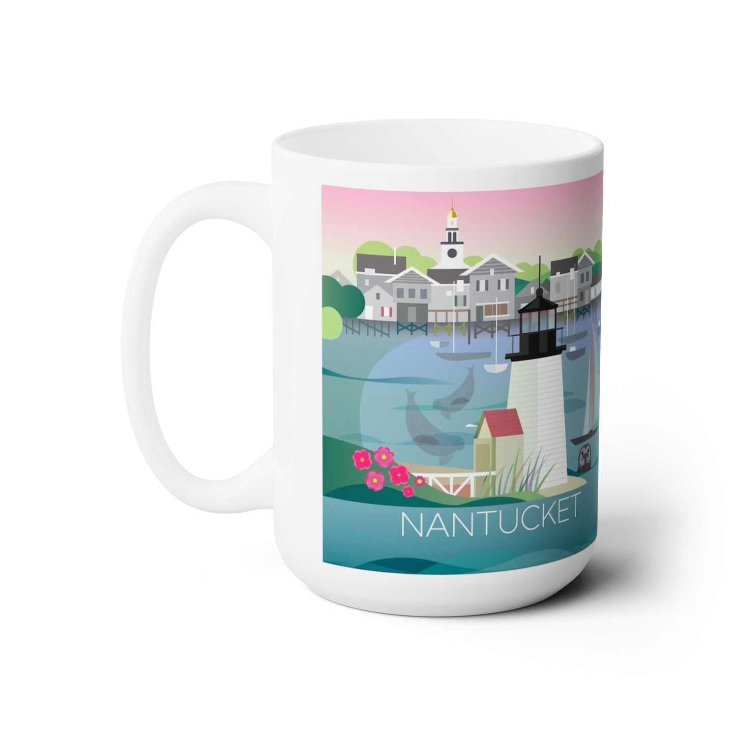 Tasse en céramique Nantucket 11oz ou 15oz