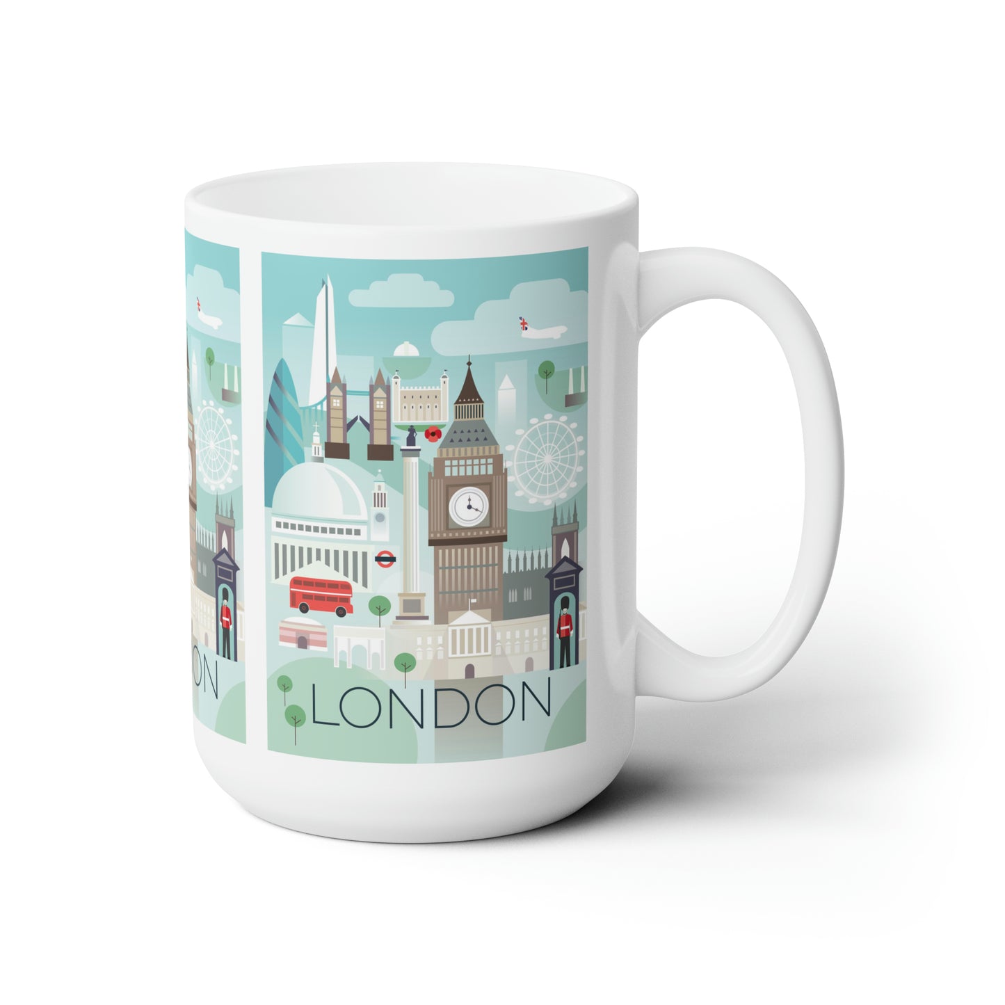 Londoner Keramikbecher 11oz oder 15oz