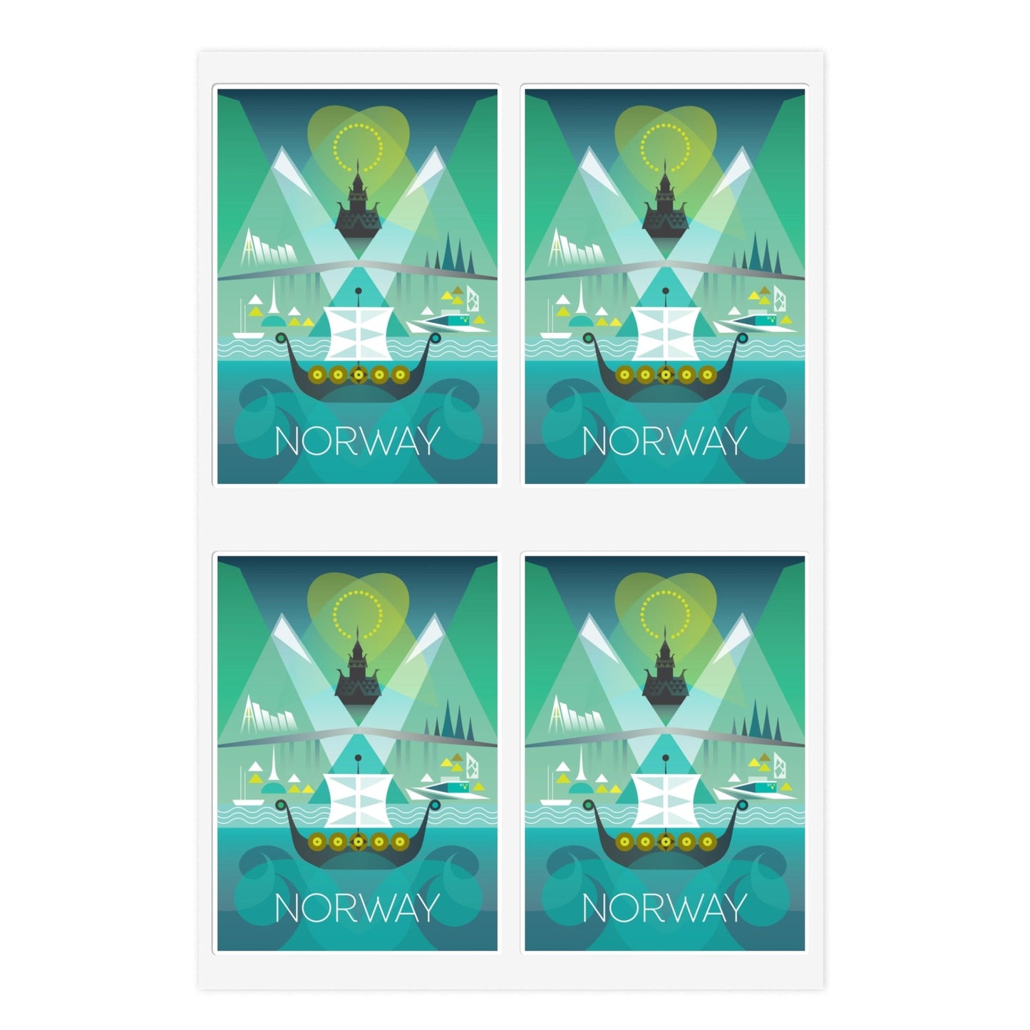 Norway Sticker Sheet