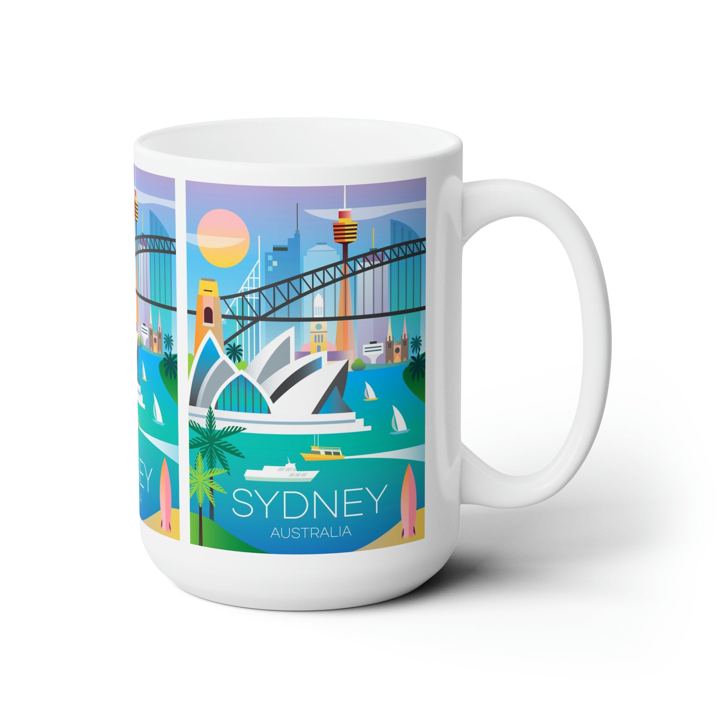 Sydney Ceramic Mug 11oz or 15oz