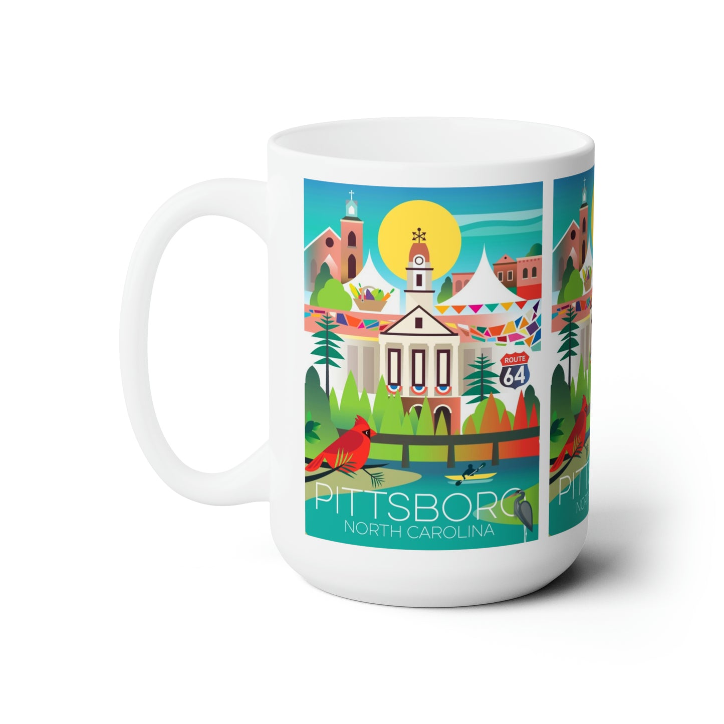 Pittsboro Ceramic Mug 11oz or 15oz