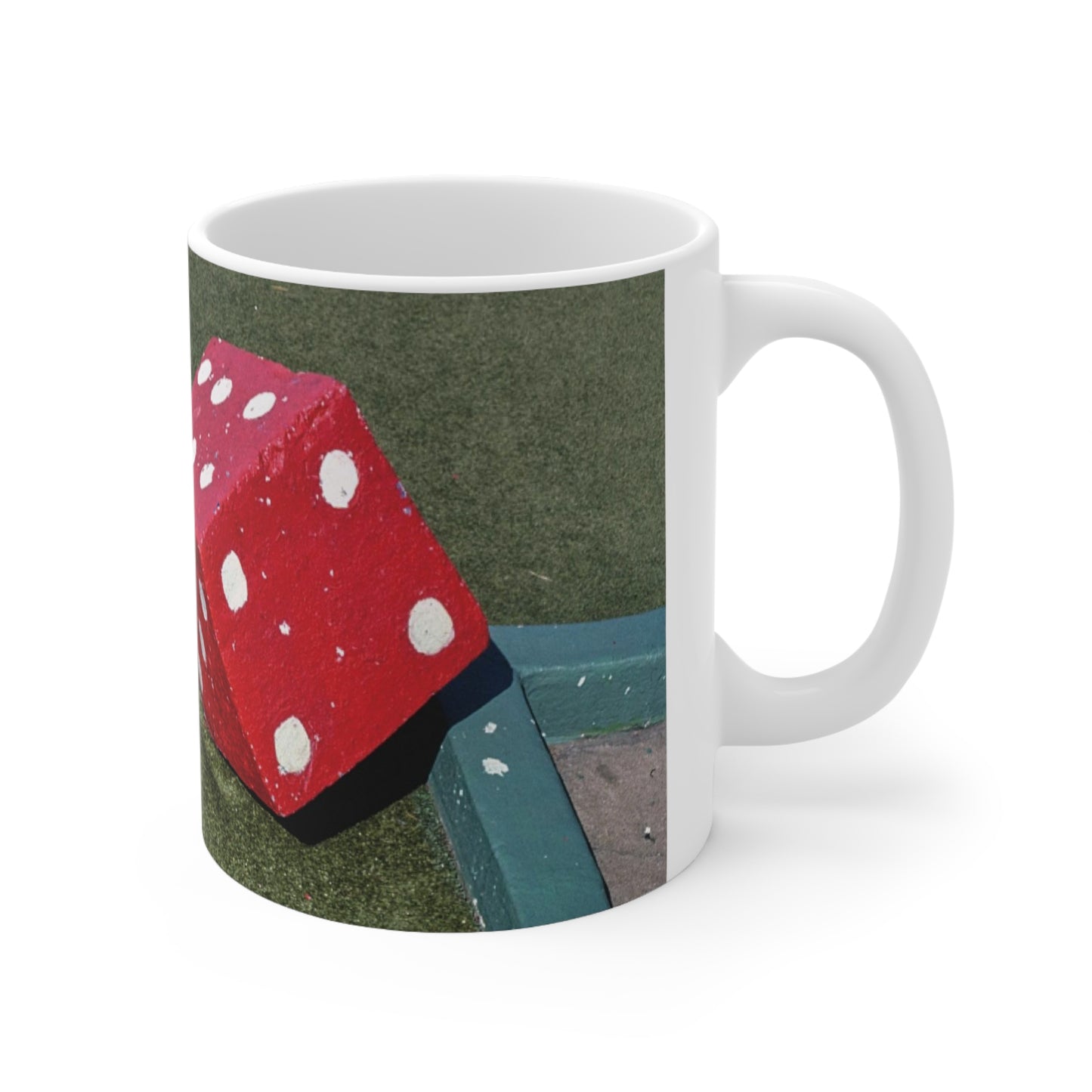 ROADSIDE MUGS - Golf Dice Ceramic Mug 11oz