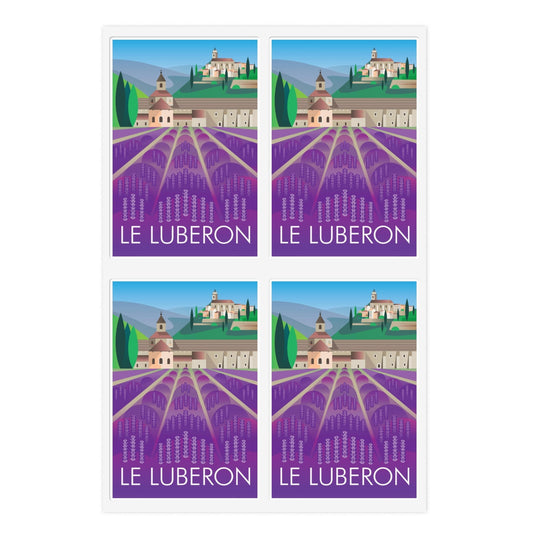 Feuille d'autocollants Le Luberon