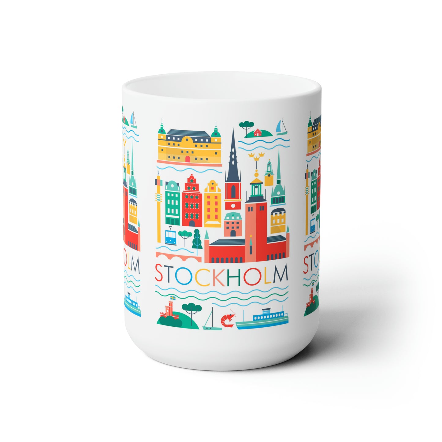 Stockholm Scandi Ceramic Mug 11oz or 15oz