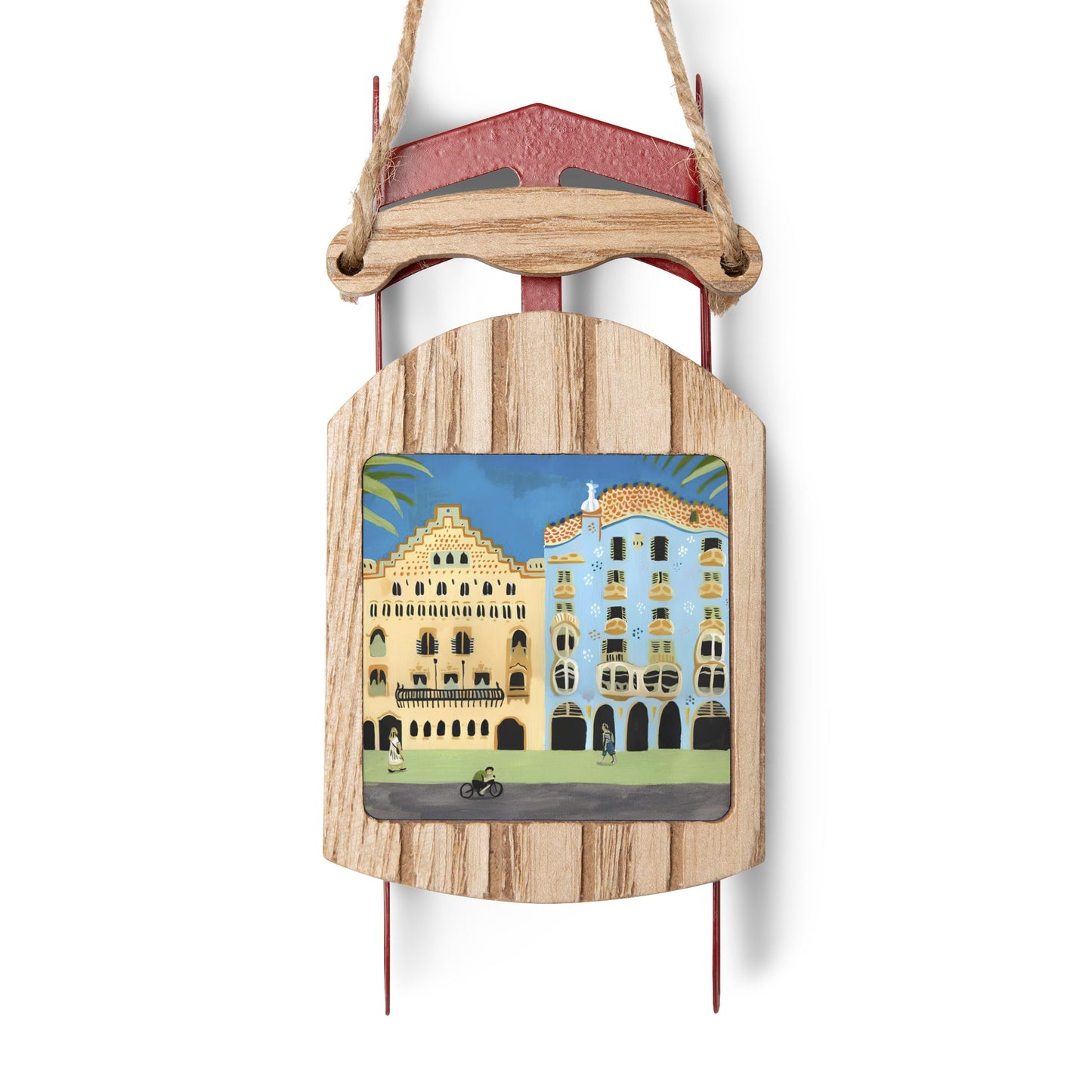 Barcelona Sled Ornament