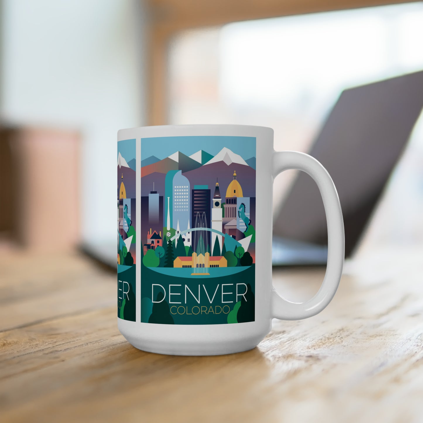 Tasse en céramique Denver 11oz ou 15oz 