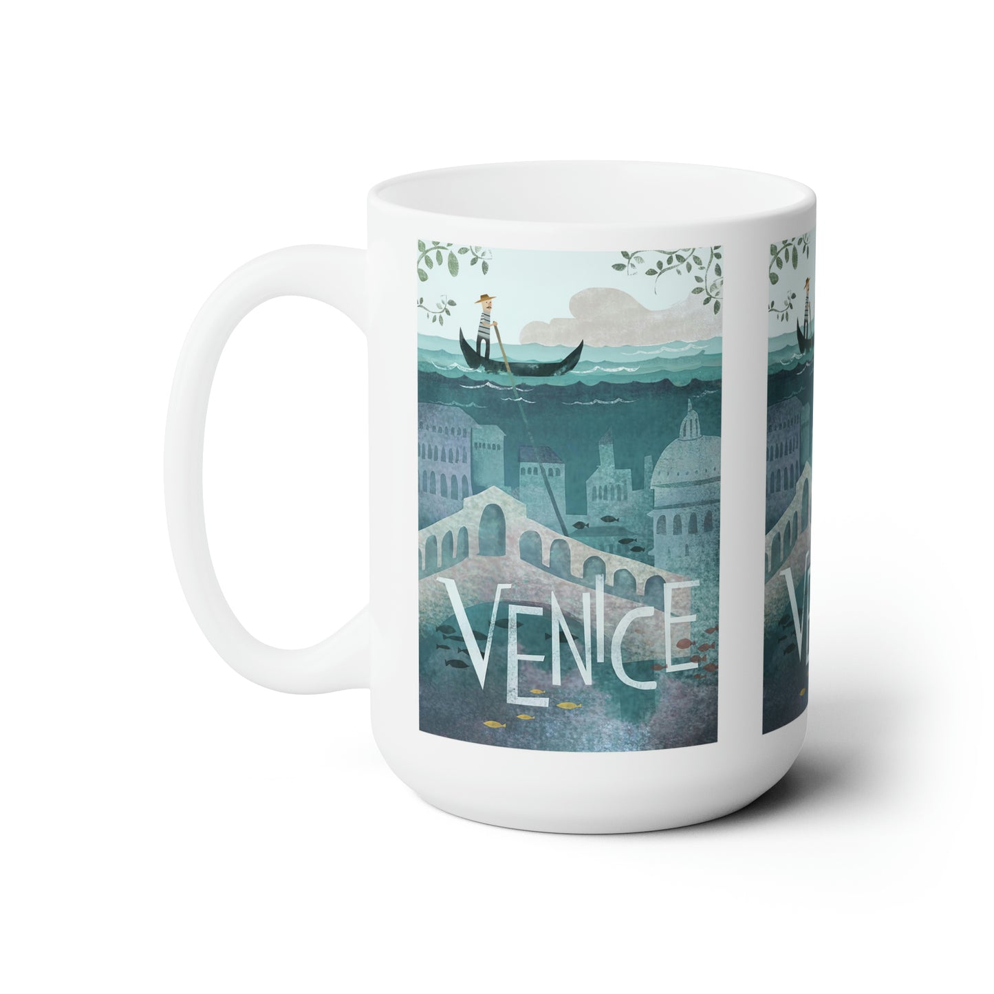 Venedig Vintage Keramiktasse 11oz oder 15oz 