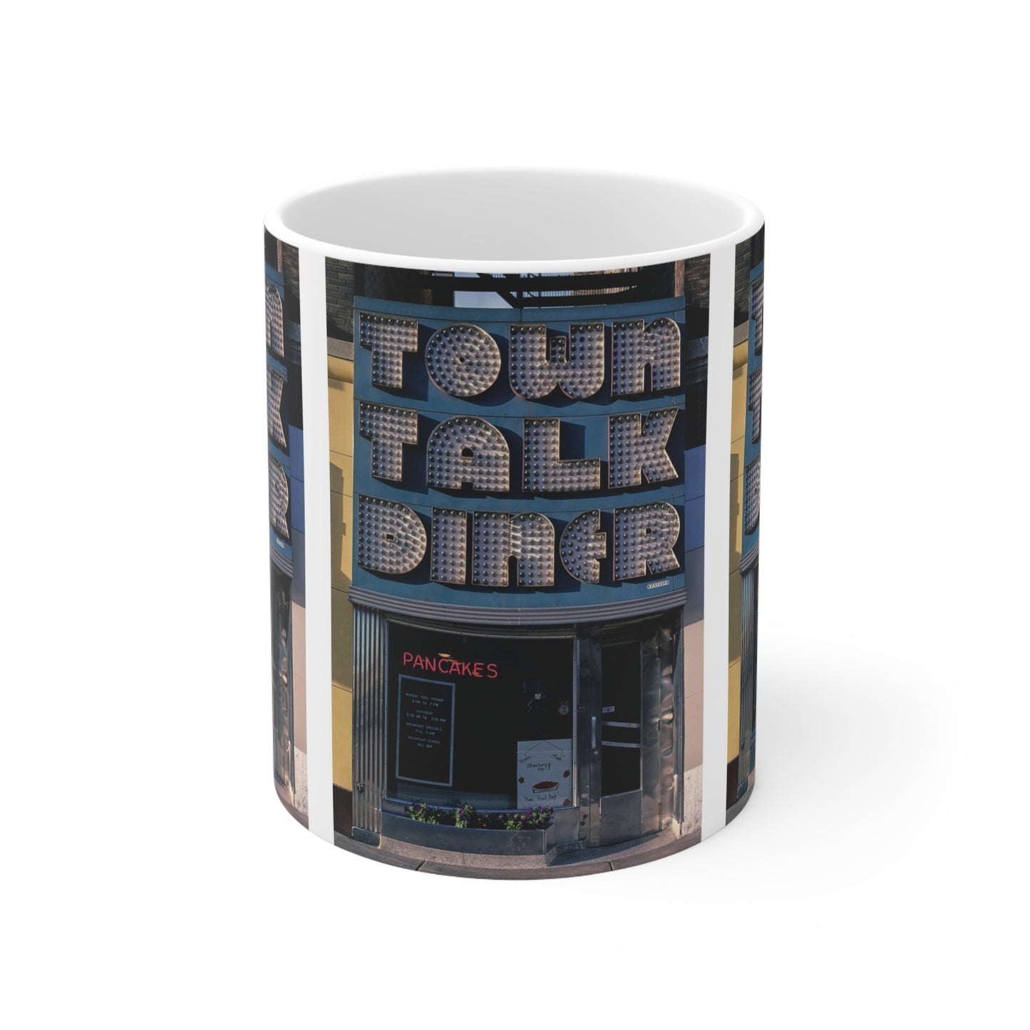 ROADSIDE MUGS - Tasse en céramique Town Talk Diner 11oz