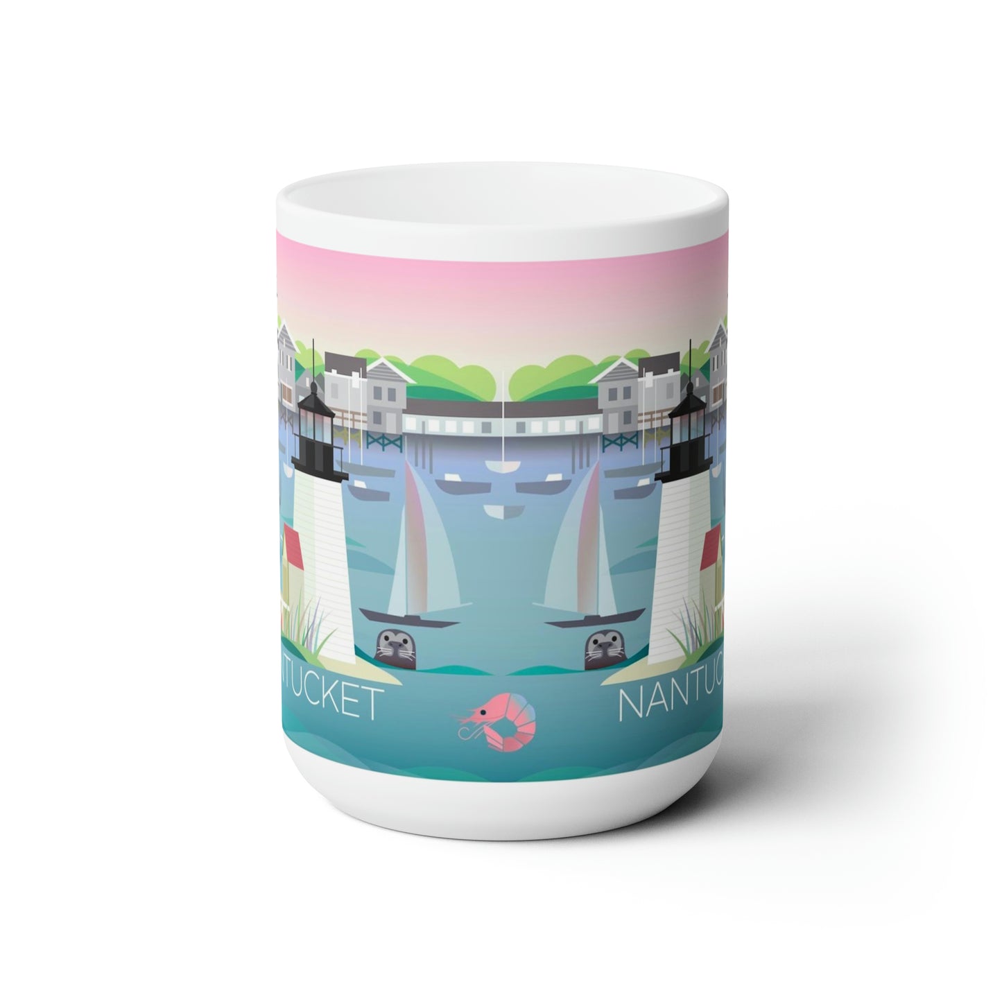 Nantucket Ceramic Mug 11oz or 15oz