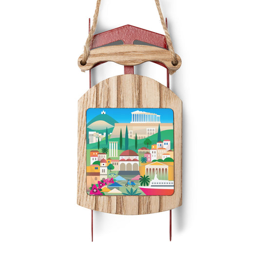 Athens Sled Ornament