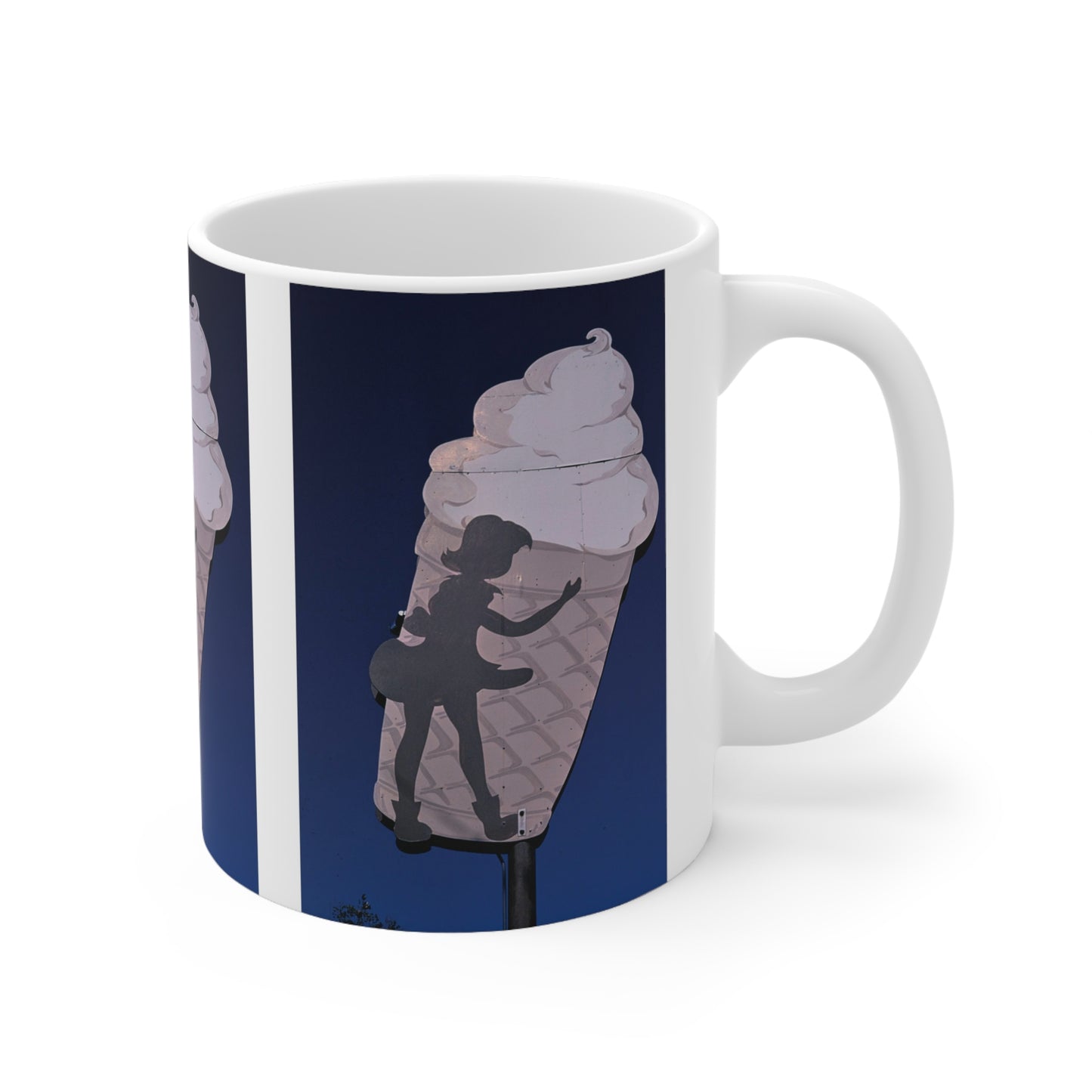 ROADSIDE MUGS - Tasse en céramique de crème glacée de Miss Lisa 11oz