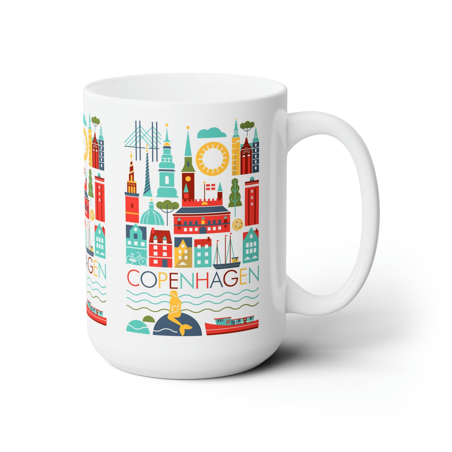 Copenhague Scandi Tasse en céramique 11oz ou 15oz 