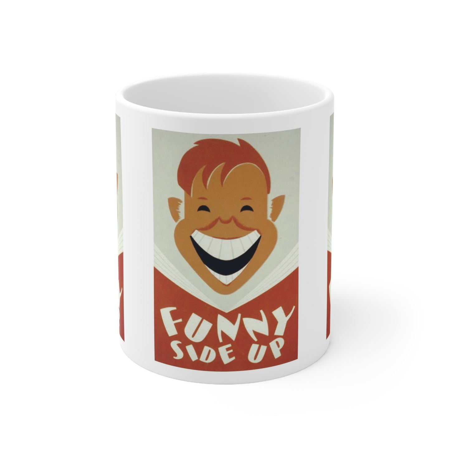 ROADSIDE MUGS – Funny Side Up WPA Keramiktasse, 325 ml