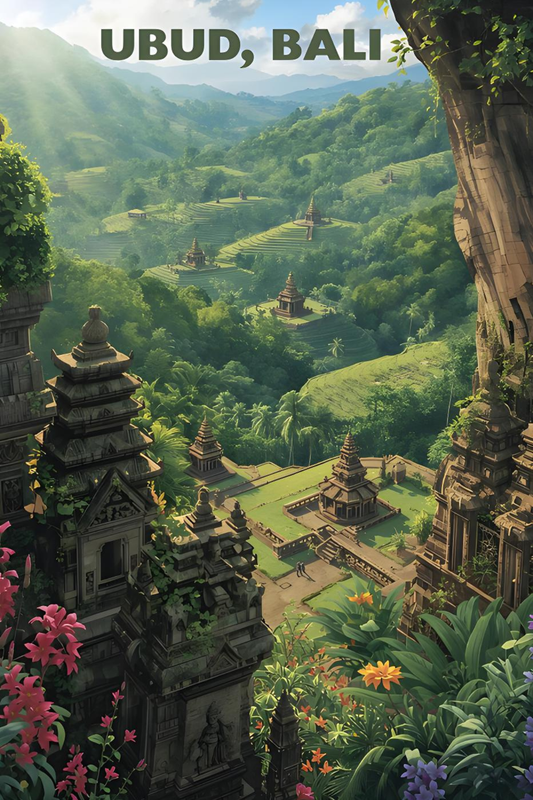 Ubud, Bali Postcard