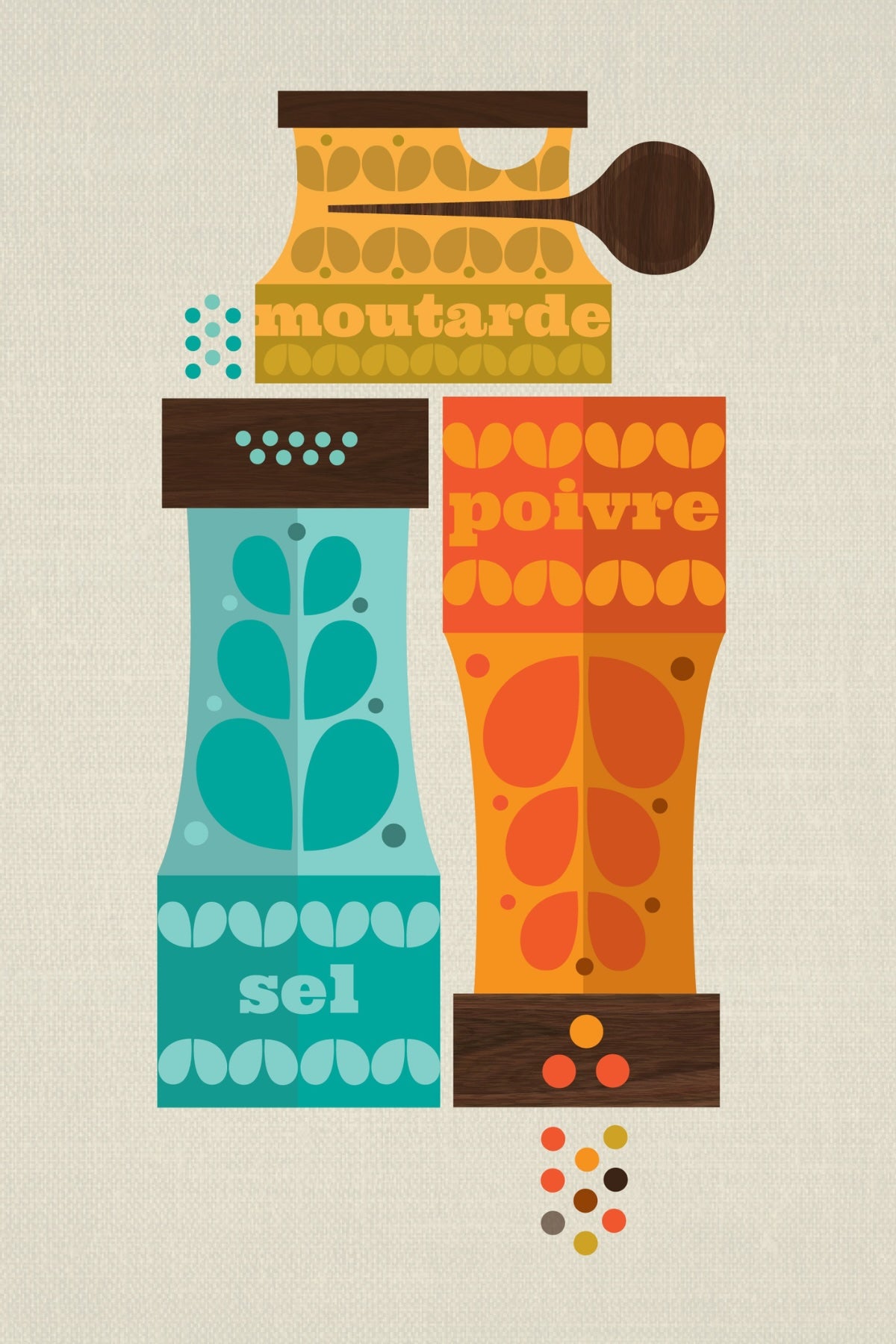 Condiments Postcard