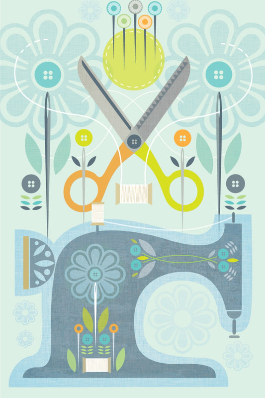 Sewing Postcard