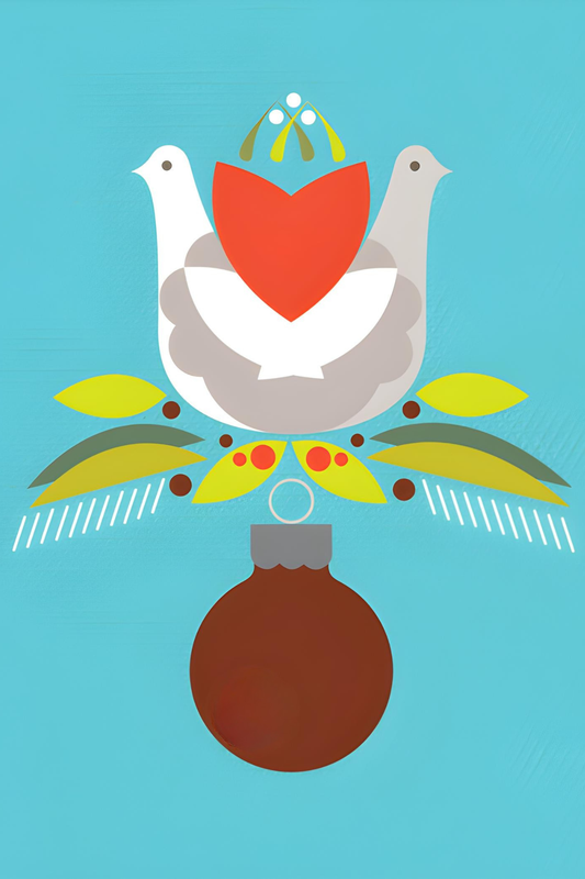 The Second Day of Christmas Postcard