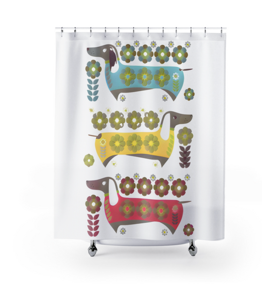 Dachshunds for Days Shower Curtain