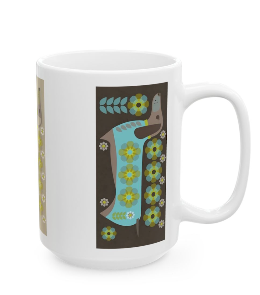 Dachshunds for Days Triplet Mug, 15oz
