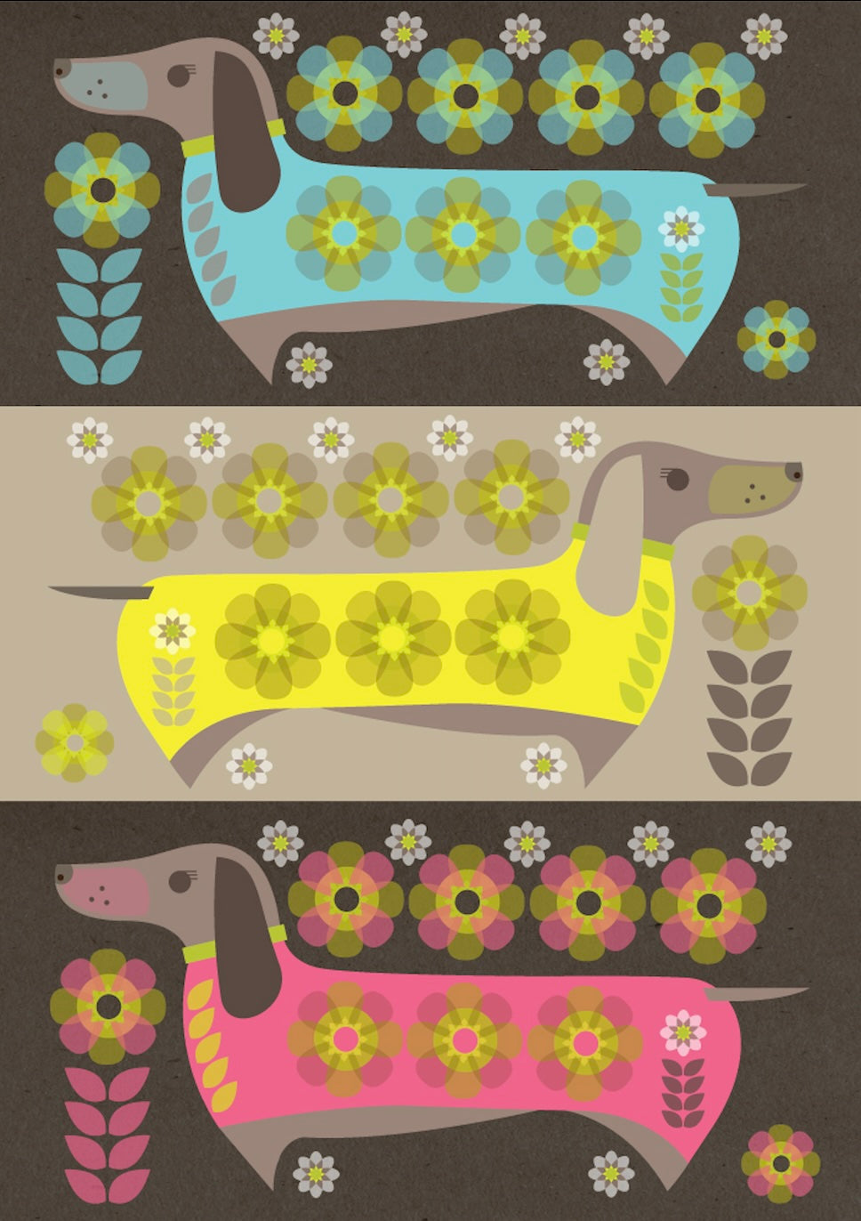 Dachshunds for Days Postcard