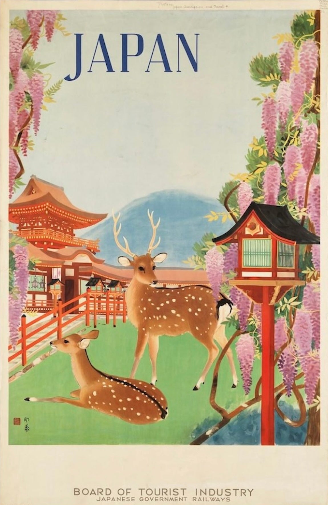 Japan Tourism Vintage Postcard