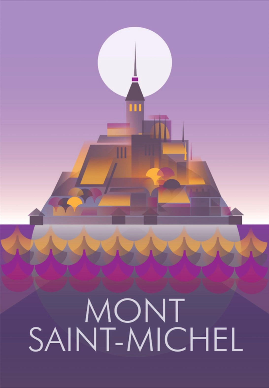 Mont-Saint-Michel Postcard