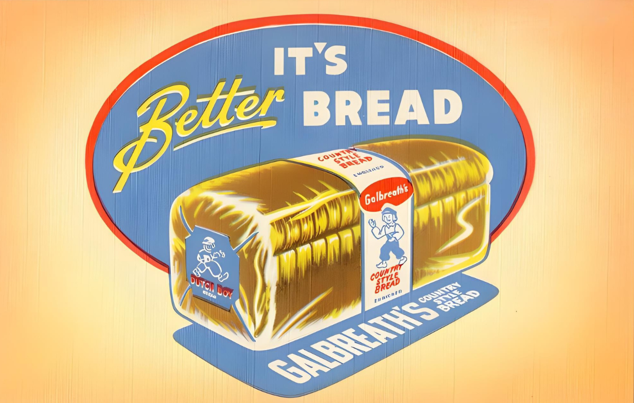 It's Better Bread Postal Card