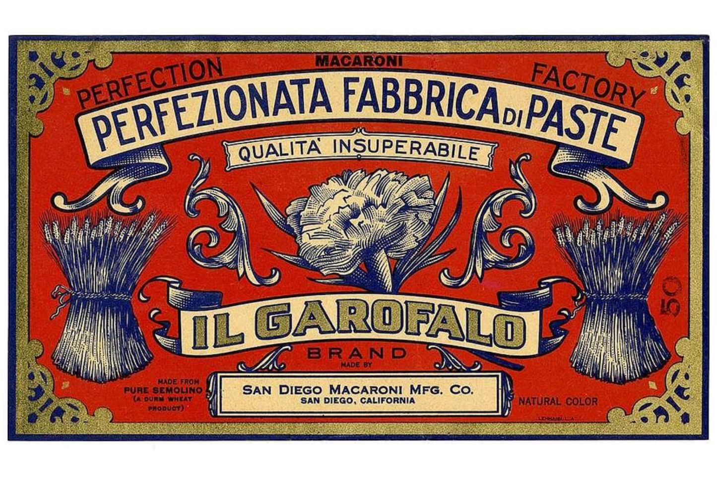 Perfection Macaroni Factory Postal Card