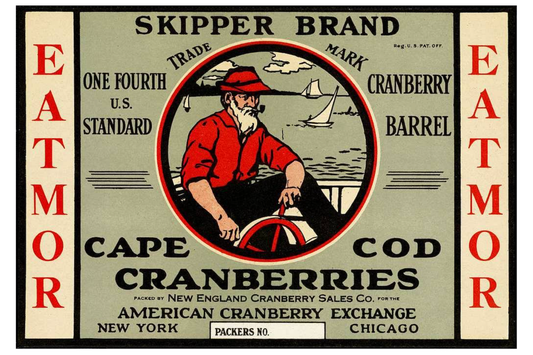 Skipper Cape Cod Cranberries Postal Card